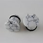 Image result for White Howlite Single Flare Plugs