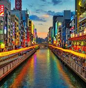 Image result for Osaka Skyline Artwork