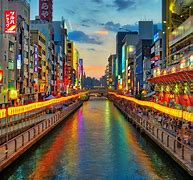 Image result for Osaka Skyline Dusk Wallpaper 4K