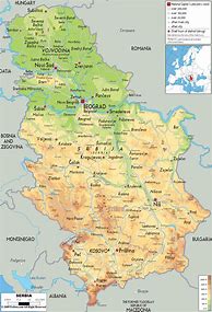 Image result for Capital of Serbia Map