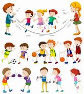 Image result for Children Playing Sports Clip Art