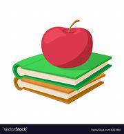 Image result for Book with Apple Clip Art