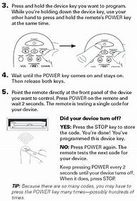 Image result for Universal 3 Remote Manual
