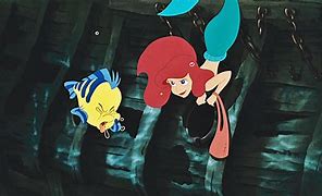 Image result for The Little Mermaid Ariel Flounder Disney