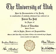 Image result for Doctor of Education Degree Diploma