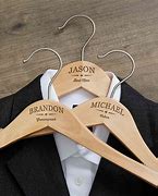 Image result for Black Coat Hangers Wedding Bridesmaids