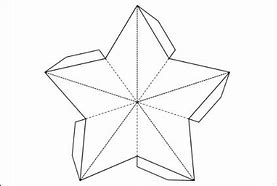 Image result for 3D Paper Star Lantern Template