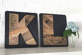 Image result for Rustic Wood Letters