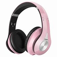 Image result for LJ Headphones Wireless with Mic Pink