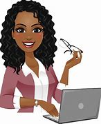 Image result for Lady On Computer Cartoon
