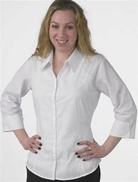 Image result for White Uniform Shirt for Women