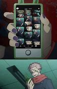 Image result for Sukuna Looking at Phone Meme