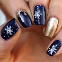Image result for Christmas Winter Nail Art Design