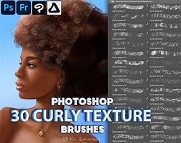 Image result for Photoshop Curly Hair Brushes