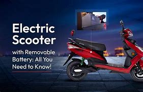 Image result for Electric Moped Removable Battery