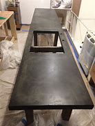 Image result for DIY Black Concrete Countertops