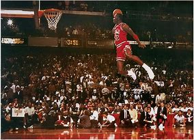 Image result for Michael Jordan Dunk Poster On LeBron