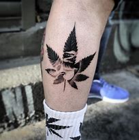 Image result for Weed Cat Tattoo