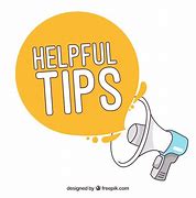 Image result for Helpful Tips Graphic