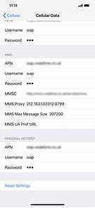 Image result for iPhone APN Settings