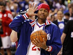 Image result for Allen Iverson Holding His Jersey