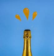 Image result for Golden Champagne Bottle PNG