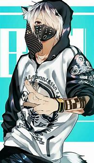 Image result for Anime Boy with Mask and Business Suit