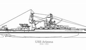 Image result for USS Arizona Ship Drawing