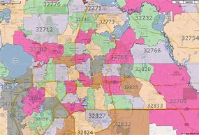 Image result for Orlando Florida Zip Code Map