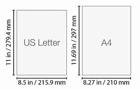 Image result for Us Letter Size Paper