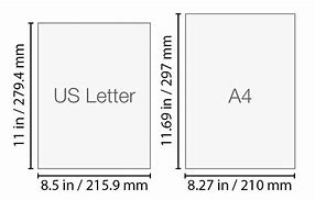 Image result for Letter Size Dimensions