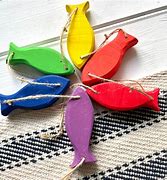 Image result for Hanging Wooden Fish Decor