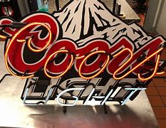 Image result for Coors Light Neon Sign