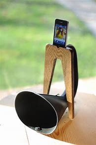 Image result for Wooden Cell Phone Speaker