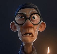 Image result for Old Man with Glasses Cartoon