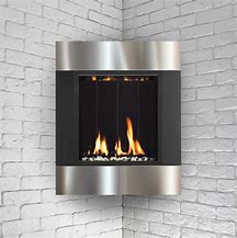 Image result for Standalone Oval Hanging Gas Fireplace