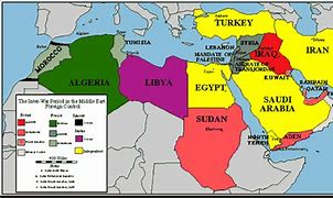 Image result for Middle East Map Pre Israel