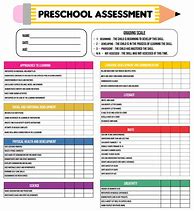 Image result for Preschool Assessment Template