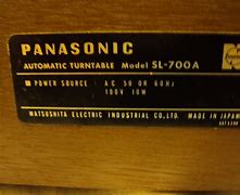 Image result for Panasonic SL 700 Turntable