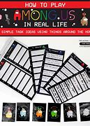 Image result for Among Us Task Cards Real Life