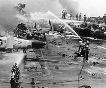 Image result for USS Forrestal Sinking