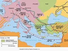 Image result for Crusades History Map