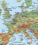 Image result for Map of UK and Europe