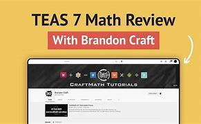 Image result for Brandon Craft Math Teas