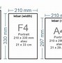 Image result for F4 Paper Size