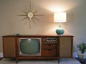 Image result for Vintage TV Console Cabinet