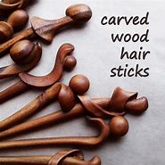 Image result for Wooden Hair Sticks