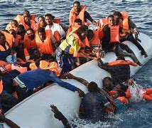 Image result for Migrants in Boat Italy