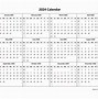 Image result for Free Printable Yearly Calendar 2024