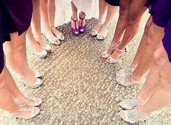Image result for White Dress and Purple Shoes